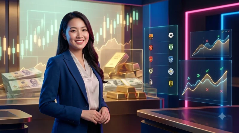 Ảnh minh họa sai lầm khi chọn mức cược roulette với hiệu ứng nghiêng và ánh sáng đỏ cảnh báo