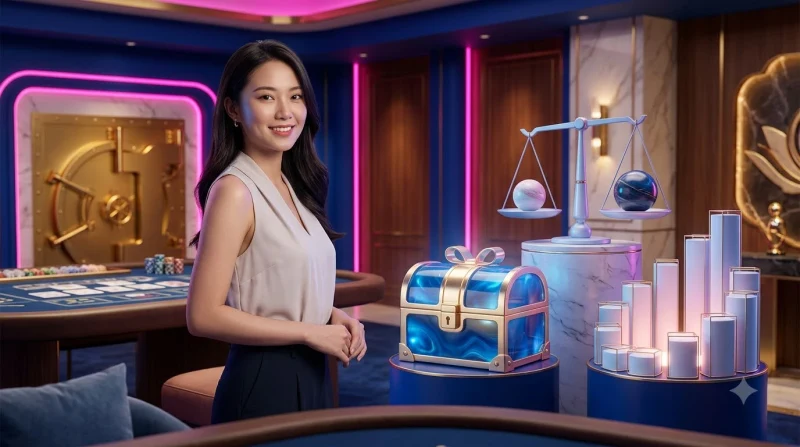 Ba hộp quà vàng tượng trưng cho các loại khuyến mãi SC88 khác nhau