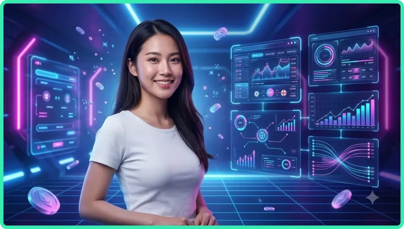 Biểu đồ ngân sách cân bằng và biểu tượng khiên bảo vệ cạnh sân vận động thể thao, minh họa tầm quan trọng của quản lý ngân sách cược