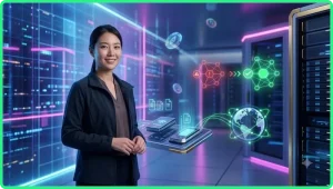 Minh họa laptop hiển thị trang lỗi kết nối và router wifi sáng đèn, thể hiện nguyên nhân website SC88 không truy cập được