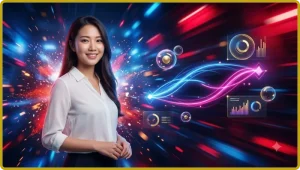 Minh họa tổng quan trò chơi Mậu Binh với 13 lá bài được chia thành ba chi