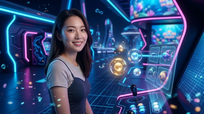 Người chơi vui vẻ nhận phần thưởng sau khi chọn đúng phòng bắn cá SC88