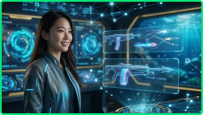 Vũ khí và đạn trong bắn cá SC88 - súng năng lượng bắn đạn xuyên qua đàn cá neon